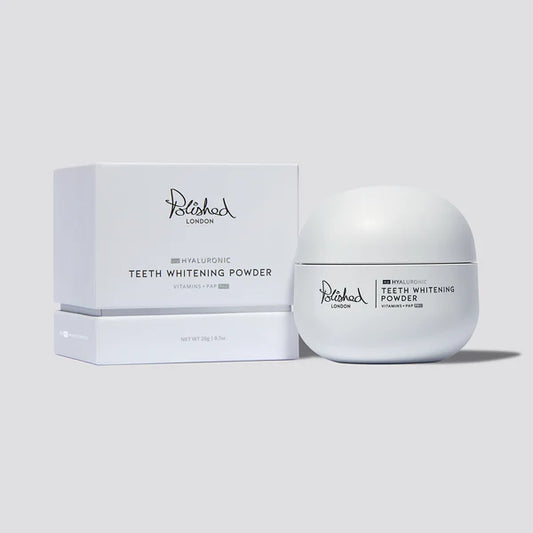 The worlds first Hyaluronic Teeth Whitening Powder with age -defying benefits