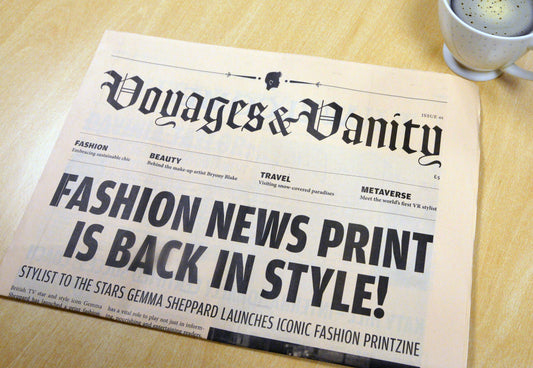 TV Stylist Gemma Sheppard Launches Fashion and Lifestyle Newspaper Voyages & Vanity