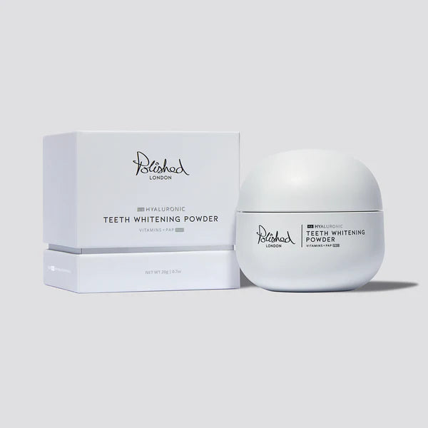The worlds first Hyaluronic Teeth Whitening Powder with age -defying benefits